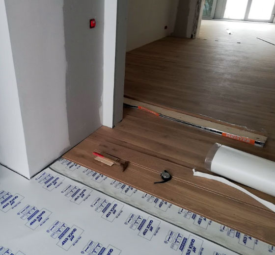 pose de parquet stratifie flottant