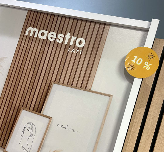 lattes en bois maestro